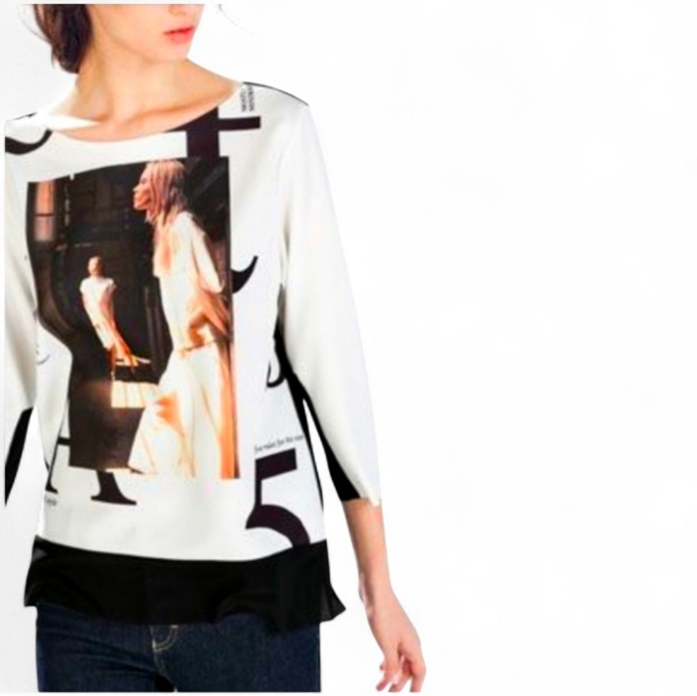ZARA B & W Magizine Photo Top - Small